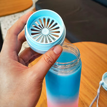 Load image into Gallery viewer, 600ml Sports Water Bottle Outdoor Water Bottle Plastic Portable Water Cup Dinkware Camping Bike Bottle Student Supplies
