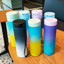 Load image into Gallery viewer, 600ml Sports Water Bottle Outdoor Water Bottle Plastic Portable Water Cup Dinkware Camping Bike Bottle Student Supplies
