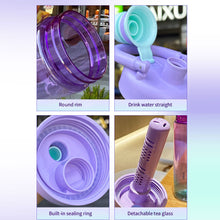 Load image into Gallery viewer, 1000ml Sports Water Bottle Outdoor Water Bottle with Tea Strainer Plastic Portable Water Cup Dinkware Camping Bike Bottle Student Supplies
