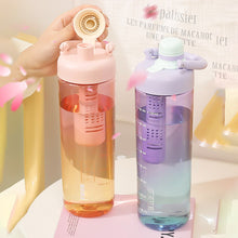 Load image into Gallery viewer, 1000ml Sports Water Bottle Outdoor Water Bottle with Tea Strainer Plastic Portable Water Cup Dinkware Camping Bike Bottle Student Supplies
