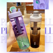 Load image into Gallery viewer, 1000ml Sports Water Bottle Outdoor Water Bottle with Tea Strainer Plastic Portable Water Cup Dinkware Camping Bike Bottle Student Supplies
