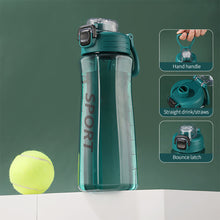 Load image into Gallery viewer, 750ml Sports Water Bottle Outdoor Water Bottle with Straw Plastic Portable Water Cup Dinkware Camping Bike Bottle Student Supplies
