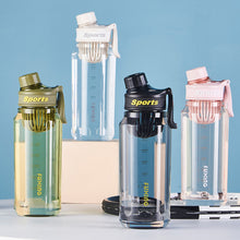 Load image into Gallery viewer, 750ml/1000ml Sports Water Bottle Outdoor Water Bottle with Tea Strainer Plastic Portable Water Cup Dinkware Camping Bike Bottle Student Supplies

