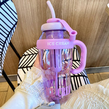 Load image into Gallery viewer, 1300ml Sports Water Bottle Outdoor Water Bottle with Tea Strainer Plastic Portable Water Cup Dinkware Camping Bottle Student Supplies
