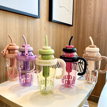 Load image into Gallery viewer, 1300ml Sports Water Bottle Outdoor Water Bottle with Tea Strainer Plastic Portable Water Cup Dinkware Camping Bottle Student Supplies
