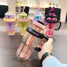 Load image into Gallery viewer, 1300ml Sports Water Bottle Outdoor Water Bottle with Tea Strainer Plastic Portable Water Cup Dinkware Camping Bottle Student Supplies

