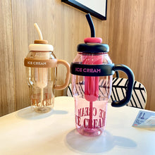 Load image into Gallery viewer, 1300ml Sports Water Bottle Outdoor Water Bottle with Tea Strainer Plastic Portable Water Cup Dinkware Camping Bottle Student Supplies
