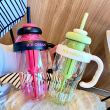 Load image into Gallery viewer, 1300ml Sports Water Bottle Outdoor Water Bottle with Tea Strainer Plastic Portable Water Cup Dinkware Camping Bottle Student Supplies

