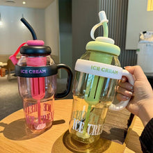 Load image into Gallery viewer, 1300ml Sports Water Bottle Outdoor Water Bottle with Tea Strainer Plastic Portable Water Cup Dinkware Camping Bottle Student Supplies
