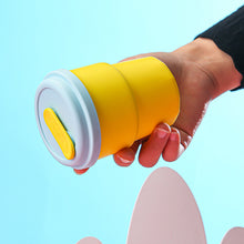 Load image into Gallery viewer, 380ml Portable Kids Water Bottle Sippy Cup Creative Cartoon with Straws Leakproof Water Bottles Outdoor Children's Cups
