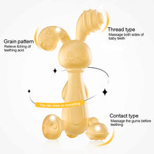 Load image into Gallery viewer, Baby Nursing Teething Toy Baby Teether Teething Pain-Relief Toy for Toddler Infant Newborn Rabbit Shape Silicone Teether
