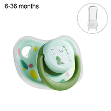 Load image into Gallery viewer, 1Pc Silicone Baby Pacifier Baby Bites and Chewable Products Comfortable Nipple Appearance for Newborns Flat Pacifier
