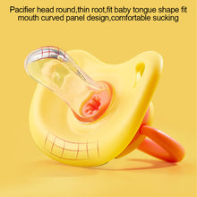 Load image into Gallery viewer, 1Pc Silicone Baby Pacifier Baby Bites and Chewable Products Comfortable Nipple Appearance for Newborns Flat Pacifier
