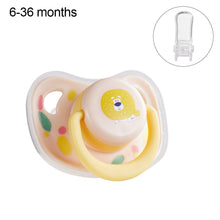 Load image into Gallery viewer, 1Pc Silicone Baby Pacifier Baby Bites and Chewable Products Comfortable Nipple Appearance for Newborns Flat Pacifier
