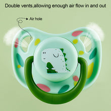 Load image into Gallery viewer, 1Pc Silicone Baby Pacifier Baby Bites and Chewable Products Comfortable Nipple Appearance for Newborns Flat Pacifier

