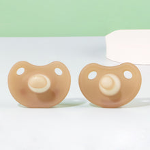 Load image into Gallery viewer, 1Set Silicone Baby Day and Night Pacifier Newborn Pacifier Chain Strap Edible Solid Color Baby Nipple
