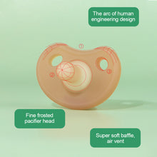 Load image into Gallery viewer, 1Set Silicone Baby Day and Night Pacifier Newborn Pacifier Chain Strap Edible Solid Color Baby Nipple
