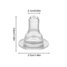 Load image into Gallery viewer, 1PC Baby Silicone Pacifier Wide Neck Soft Spiral Teat Nipple Circle Hole Cross Hole Baby Bottles Natural Flow Nipples BPA Free
