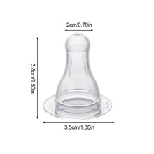 Load image into Gallery viewer, 1PC Baby Silicone Pacifier Wide Neck Soft Spiral Teat Nipple Circle Hole Cross Hole Baby Bottles Natural Flow Nipples BPA Free
