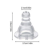 Load image into Gallery viewer, 1PC Baby Silicone Pacifier Wide Neck Soft Spiral Teat Nipple Circle Hole Cross Hole Baby Bottles Natural Flow Nipples BPA Free

