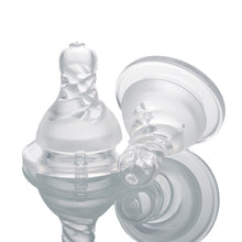 Load image into Gallery viewer, 1PC Baby Silicone Pacifier Wide Neck Soft Spiral Teat Nipple Circle Hole Cross Hole Baby Bottles Natural Flow Nipples BPA Free
