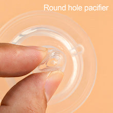 Load image into Gallery viewer, 1PC Baby Silicone Pacifier Wide Neck Soft Spiral Teat Nipple Circle Hole Cross Hole Baby Bottles Natural Flow Nipples BPA Free

