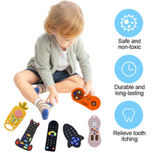 Load image into Gallery viewer, 1Pc Baby Silicone Teether Toys Remote Control Shape Teether Rodent Gum Pain Relief Teething Toy Kids Sensory Educational Toy
