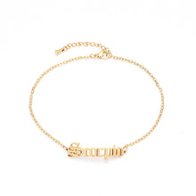 Load image into Gallery viewer, 12 Zodiac Signs Constellation Charm Bracelet Men Women Fashion Gold Color Chain Bracelet for Women Birthday Jewelry Gifts Virgo Leo Libra Couple Jewelry
