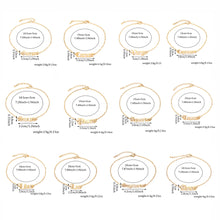 Load image into Gallery viewer, 12 Zodiac Signs Constellation Charm Bracelet Men Women Fashion Gold Color Chain Bracelet for Women Birthday Jewelry Gifts Virgo Leo Libra Couple Jewelry
