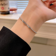 Load image into Gallery viewer, Zircon Bowknot Bracelet For Women Fashion Simple Adjustable Jewelry Gift Luxury Charm Graceful Exquisite Elegant Chain For Women
