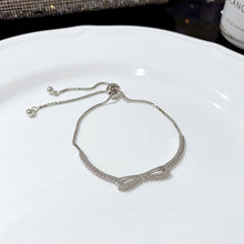 Load image into Gallery viewer, Zircon Bowknot Bracelet For Women Fashion Simple Adjustable Jewelry Gift Luxury Charm Graceful Exquisite Elegant Chain For Women
