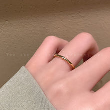 Load image into Gallery viewer, 2pcs/set Trendy Gold Color Simple Zircon Rings Set For Women Luxury Fashion Elegant Rings 2024 New Gifts And Party Jewelry
