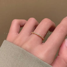 Load image into Gallery viewer, 2pcs/set Trendy Gold Color Simple Zircon Rings Set For Women Luxury Fashion Elegant Rings 2024 New Gifts And Party Jewelry
