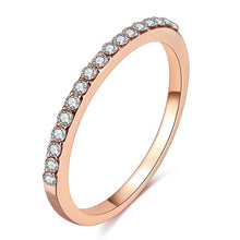 Load image into Gallery viewer, New Minimalist Thin Rings for Women Wedding Brilliant Cubic Zircon High Quality Versatile Female Finger Ring Jewelry
