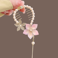 Load image into Gallery viewer, Elegant Tassel Hair Claw Rhinestone Pearl Flower Tassels Hair Clip Women Girl Ponytail Holder Hairpins Fringe Hair Accessories
