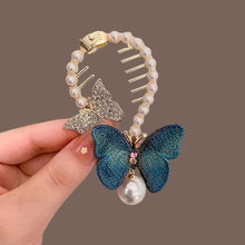 Load image into Gallery viewer, Elegant Tassel Hair Claw Rhinestone Pearl Flower Tassels Hair Clip Women Girl Ponytail Holder Hairpins Fringe Hair Accessories
