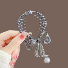 Load image into Gallery viewer, Elegant Tassel Hair Claw Rhinestone Pearl Flower Tassels Hair Clip Women Girl Ponytail Holder Hairpins Fringe Hair Accessories
