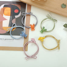 Load image into Gallery viewer, 5pcs/set Children's Rubber Hair Ties Cute Cartoon Elastic Hair Ropes Ponytail Holder Bands Strawberry Bear Dinosaur Hair Band Hair Accessories
