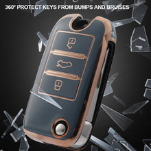 Load image into Gallery viewer, TPU Car Smart Key Cover Case Holder Bag Keychain Fob Protector Cover Leather for RX5 MG3 MG5 MG6 MG7 MG ZS GT GS 350 360 750 W5 Accessories
