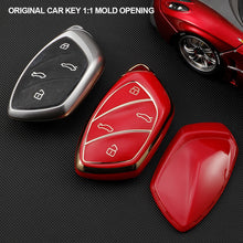 Load image into Gallery viewer, TPU Car 4 Buttons Key Case Soft Remote Control Protect Cover Auto Accessories For Roewe Ei5 MARVELX Marvelr MG ZS EV HS EHS ZX GT
