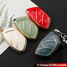 Load image into Gallery viewer, TPU Car 4 Buttons Key Case Soft Remote Control Protect Cover Auto Accessories For Roewe Ei5 MARVELX Marvelr MG ZS EV HS EHS ZX GT
