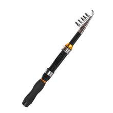 Load image into Gallery viewer, 1/1.2/1.5M Portable Retractable Fishing Rod Super Short Fiberglass Small Sea Rod Fishing Supplies - Blue/Black
