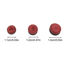 Load image into Gallery viewer, 1PC 11/12/14MM Multi-Layer Red Pool Cue Tip Chinese English American Cue Available Billiard Supplies
