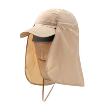 Load image into Gallery viewer, Summer Cool Sunblock Camouflage Hat With Detachable Hat Curtain and mask Outdoor Fishing Mountaineering Quick Drying Breathable UV Resistant Baseball Cap
