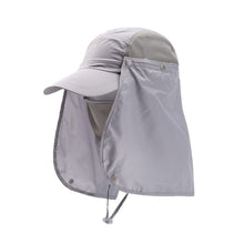 Load image into Gallery viewer, Summer Cool Sunblock Camouflage Hat With Detachable Hat Curtain and mask Outdoor Fishing Mountaineering Quick Drying Breathable UV Resistant Baseball Cap
