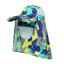 Load image into Gallery viewer, Summer Cool Sunblock Camouflage Hat With Detachable Hat Curtain and mask Outdoor Fishing Mountaineering Quick Drying Breathable UV Resistant Baseball Cap
