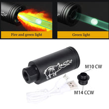 Load image into Gallery viewer, Metal Spitfire Pig Noctilucence Silencer High Power Charge Noctilucence Excitation Device 14MM Reverse Tooth Tactical Toy Accessory For SLR LOT416 Sijun M4
