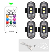 Load image into Gallery viewer, Magnets RGB Led Aircraft Strobe lights Motorcycle Lights LED Flash Position Wireless Light Aircraft Airplane Helicopter Warning Lights
