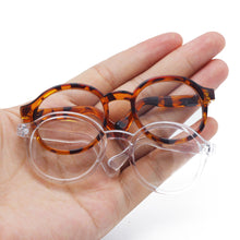 Load image into Gallery viewer, Labubu Glasses 6.5cm Cute Plastic Glasses for 15cm Labubu Macaron and 60cm BJD Dolls and 1/3 BJD Dolls Toy Glasses Accessories
