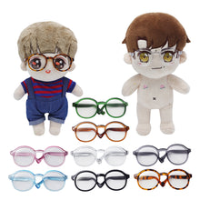 Load image into Gallery viewer, Labubu Glasses 6.5cm Cute Plastic Glasses for 15cm Labubu Macaron and 60cm BJD Dolls and 1/3 BJD Dolls Toy Glasses Accessories
